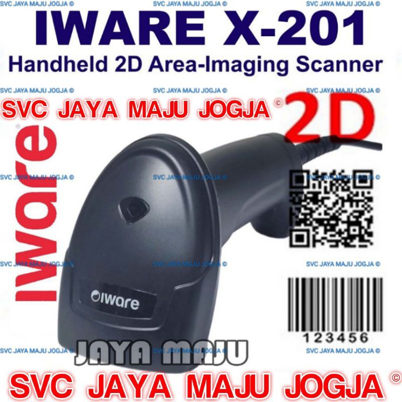 IWARE  X-201  -  USB  -  2D  1D  ||  BARCODE SCANNER HANDHELD - AREA IMAGER - AUTOSCAN  ||  X201  X 