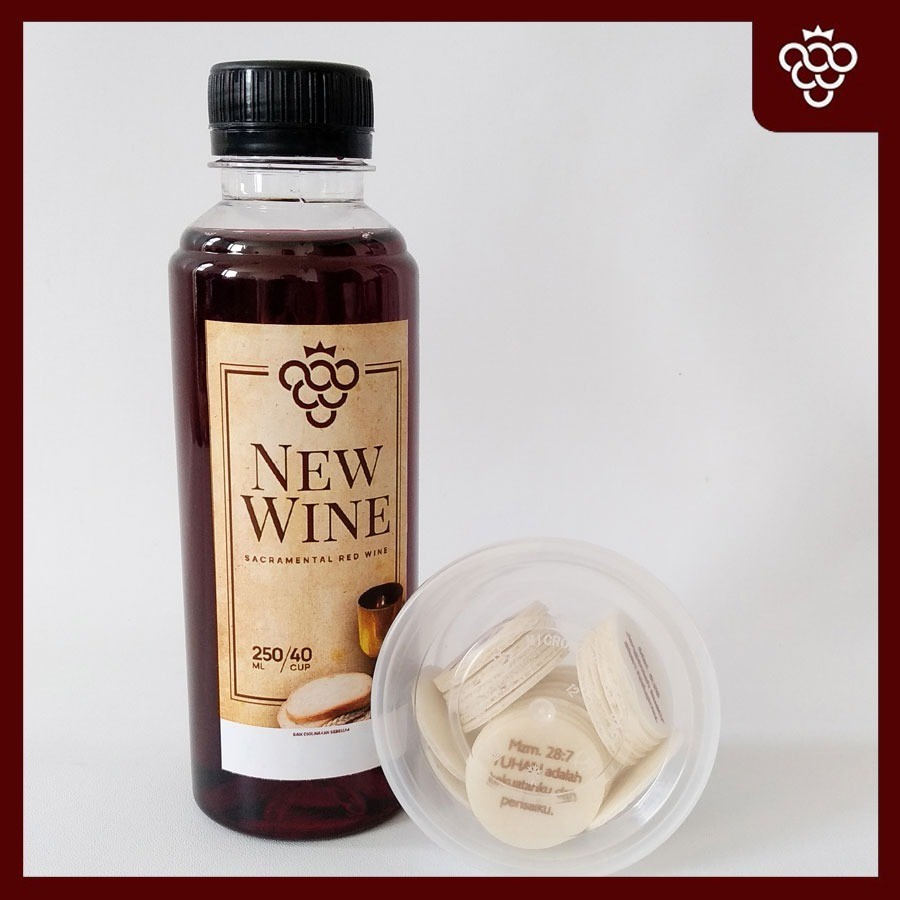 

Anggur Perjamuan Kudus Botol 250 ml + Hosti Ayat Kecil BARU