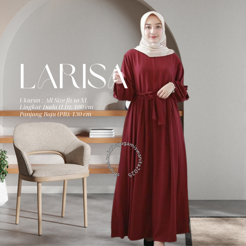 Gamis Terbaru 2025 Wanita Remaja Lebaran Termurah Jumbo Moscrepe Dress Dres Baju GAMIS A Pakaian Wan