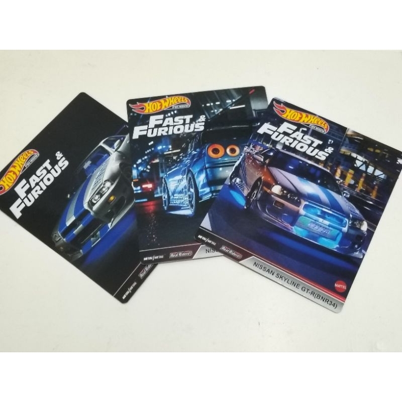 Custom Card Hotwheels Premium Fast Furious Nissan Skyline GT-R(R34)