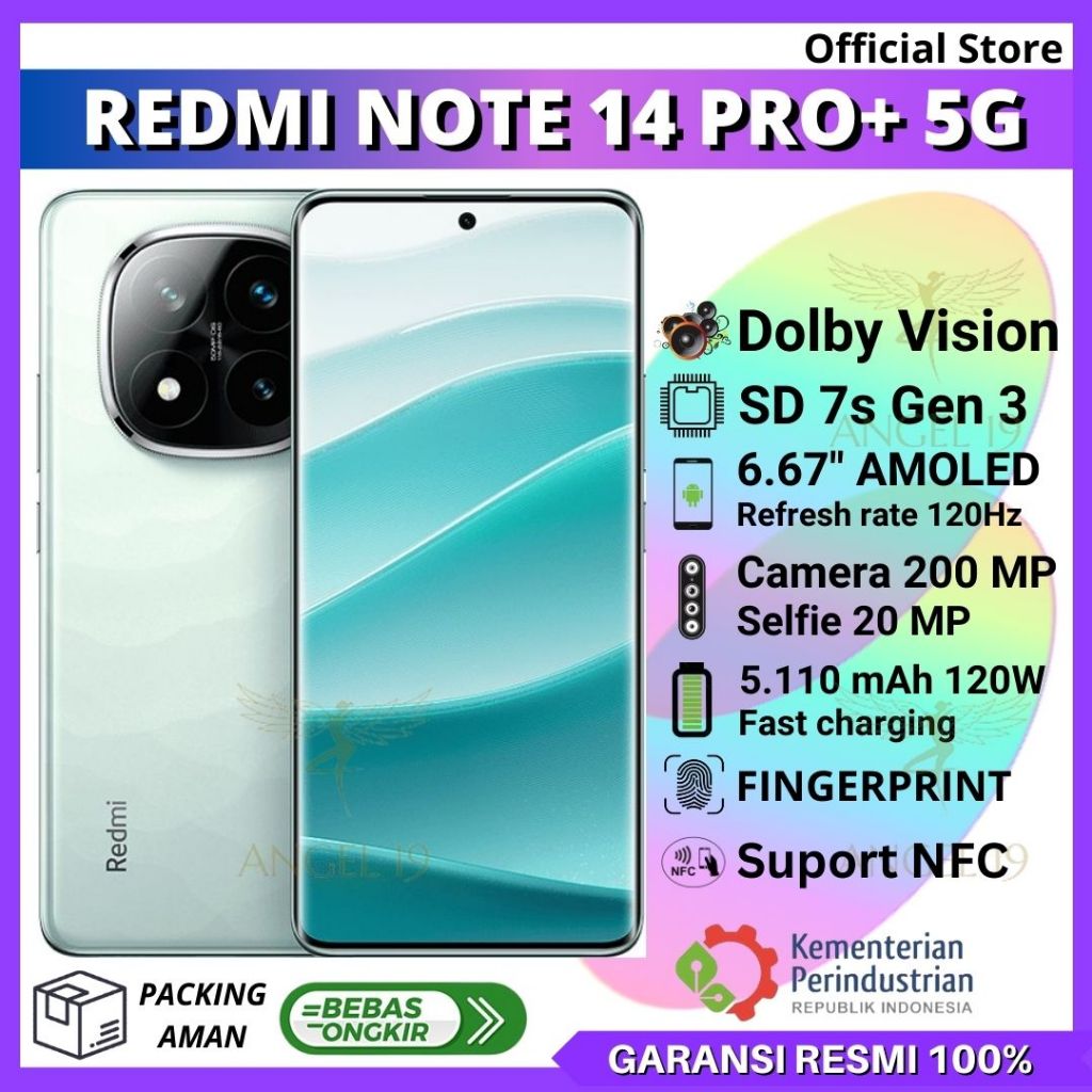 XIAOMI REDMI NOTE 14 PRO PLUS 5G RAM 12/512 GB - XIAOMI NOTE 14 PRO PLUS 5G RAM 8/256 GB GARANSI RES