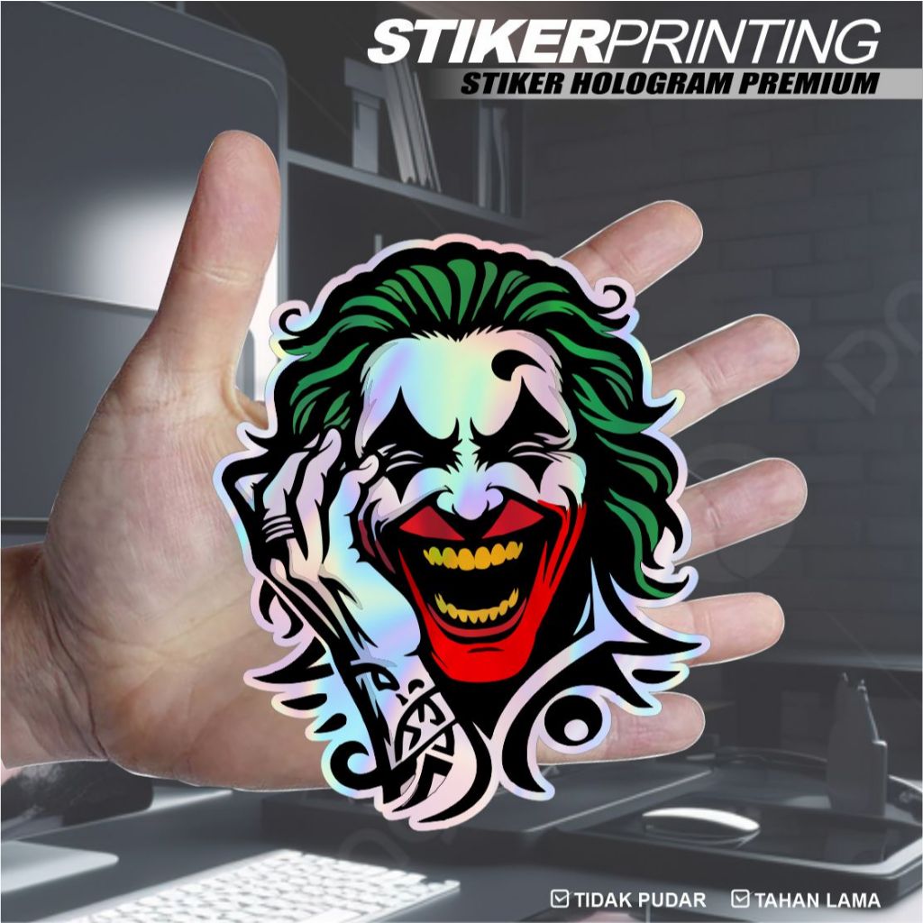 

Stiker printing hologram joker stiker anime keren dan berkualitas anti pudar