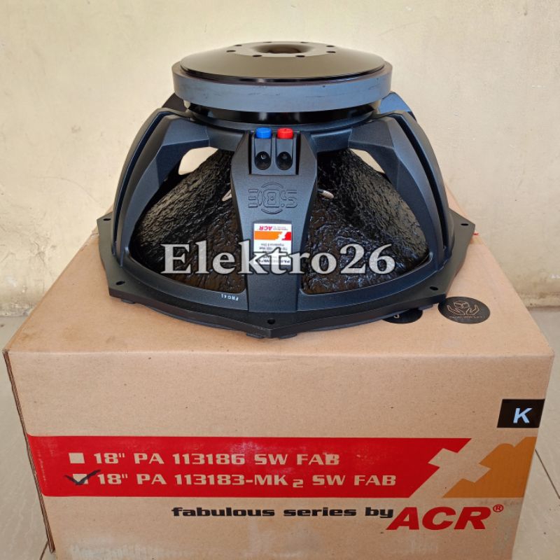 Speaker ACR Fabulous 18 inch PA 113183 MK² SW 1500 WATT