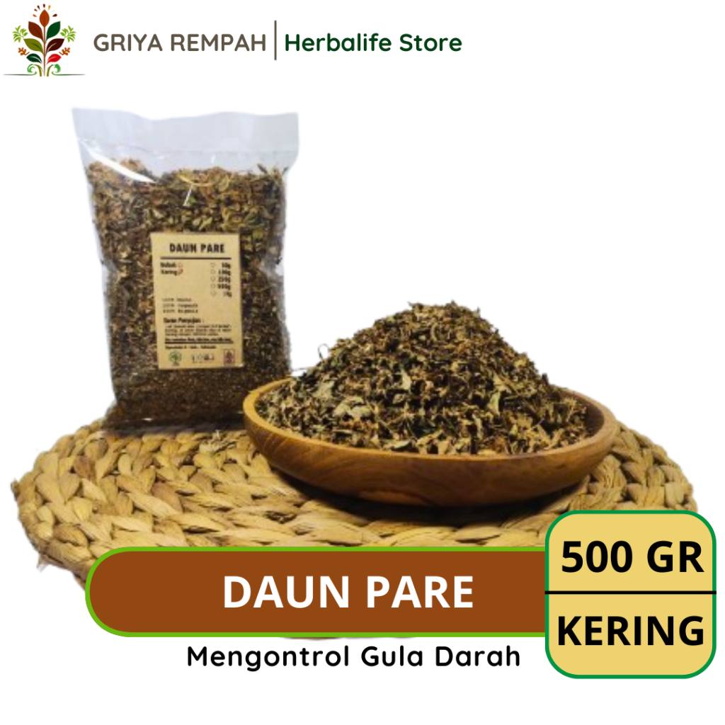 

DAUN PARE KERING 500 GRAM Rempah Herbal Alami Simplisia Premium untuk Ramuan Jamu Tradisional & Kesehatan Momordica charantia