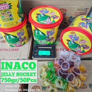 

Inaco Jelly 1Kg Jeli Repack isi +/- 64 Pcs (EXP Juni 2026) dan ready juga yang Bucket Ember kemasan 750Gr isi 50Pcs