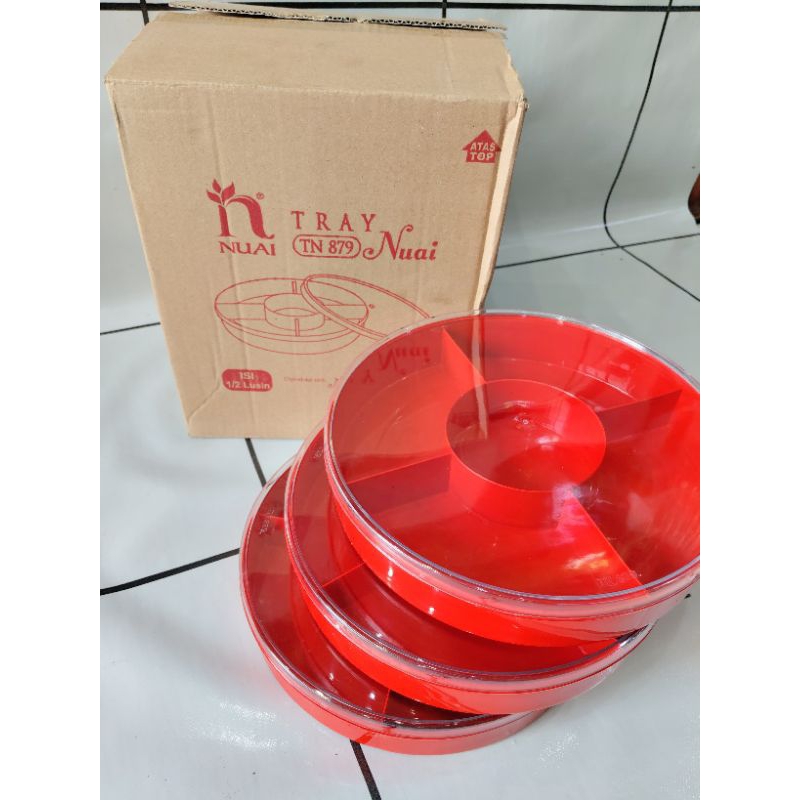 Toples Kue Candy Tray Nuai Sekat 5 TN 879 Toples Kue Kering