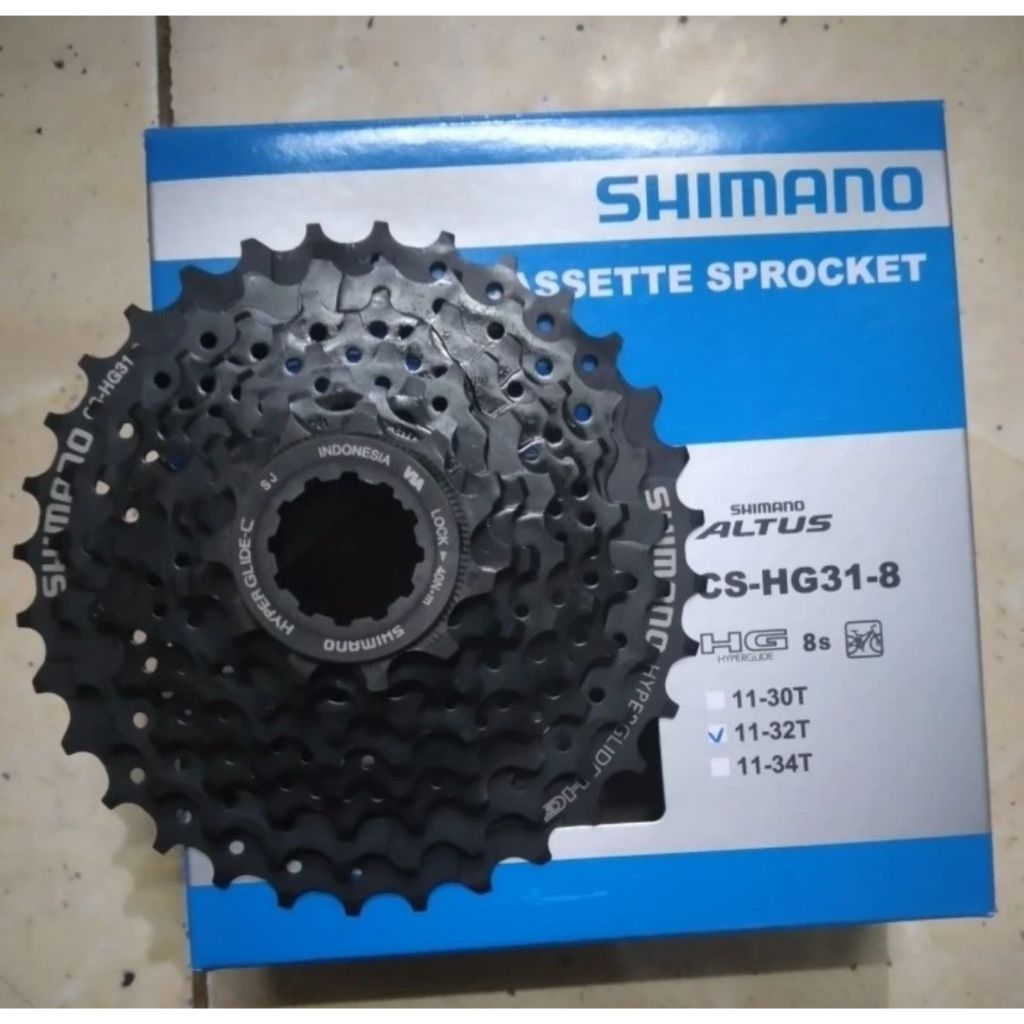 Sprocket 8 Speed 11-32T Shimano Altus HG31 Cassete Sproket 8sp