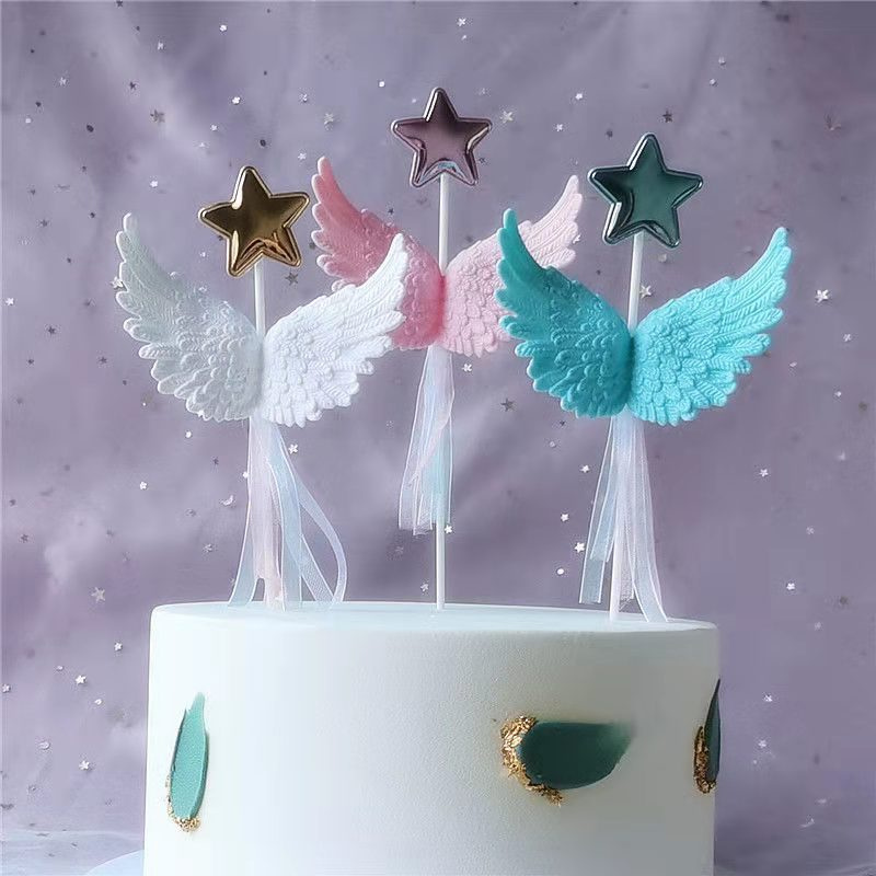 Topper Kue Sayap Malaikat Kecil/Cake Topper sayap Malaikai kecil