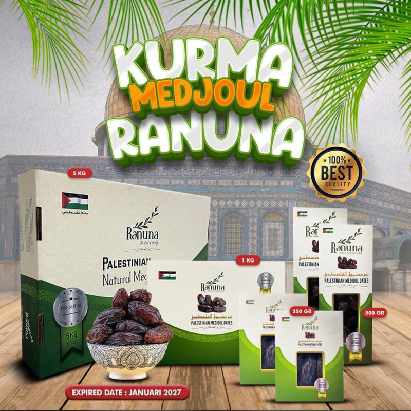 

Kurma Medjoul Ranuna Palestine Premium (Kurma Raja) 250 gr | 500 gr | 1 kg