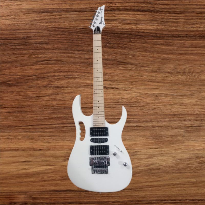 Gitar Elektrik Listrik Difergio Updown White Model Ibanez Jem Neck Maple