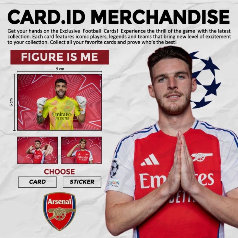 Photocard Bola Arsenal - Champions League 24-25