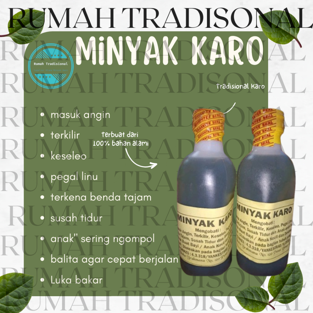 

Minyak Karo Asli 250ml Original