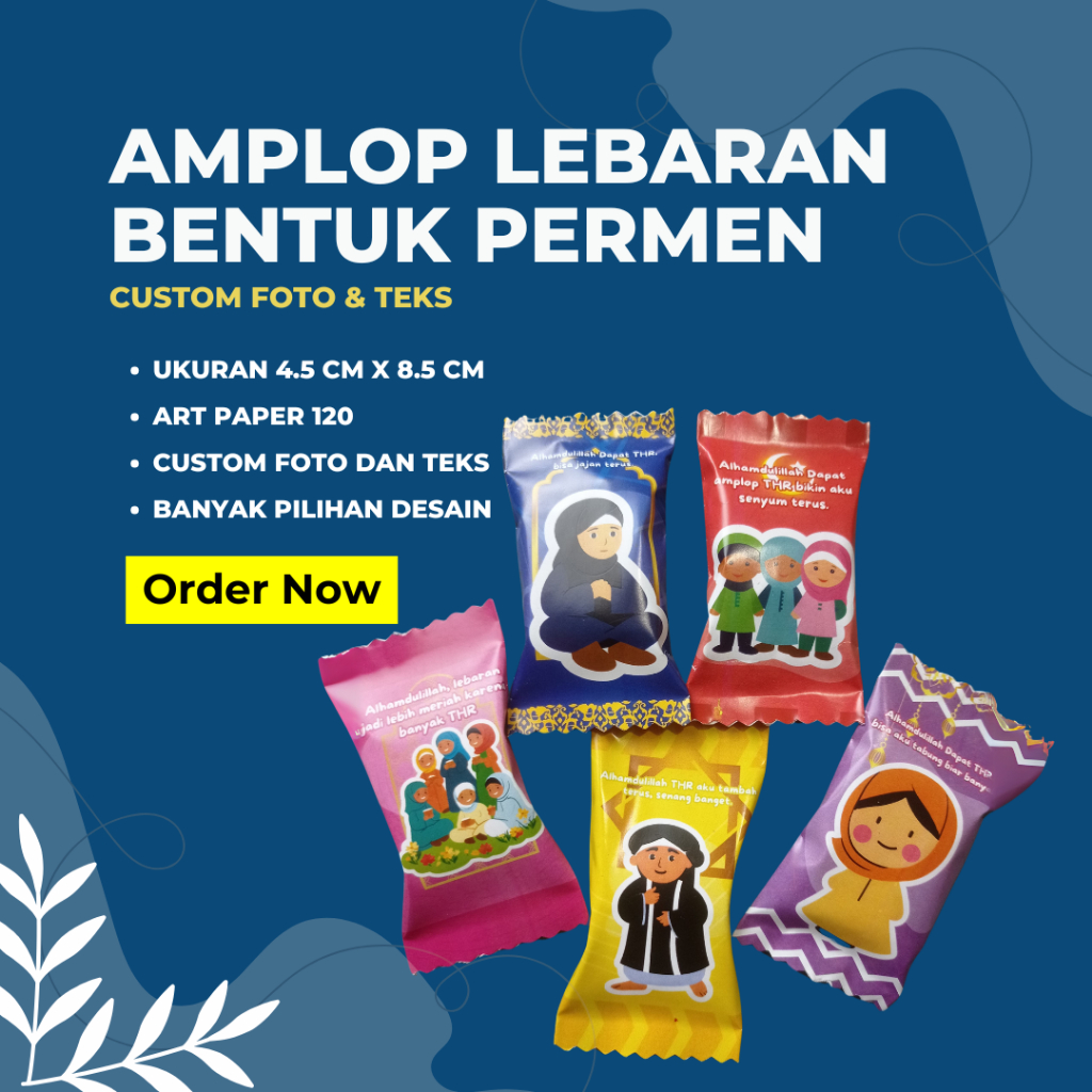 

Amplop Lebaran Custom isi 15 pcs permen siap pakai