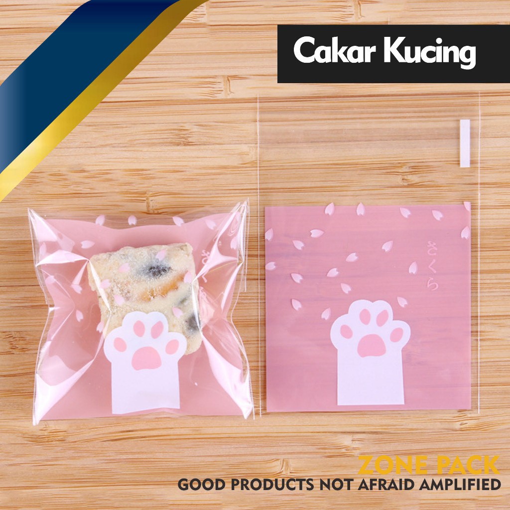 

10PCS PLASTIK COOKIES HOMEMADE MENARIK PLATIK KUE WADAH SNACK SOUVENIR 7X7