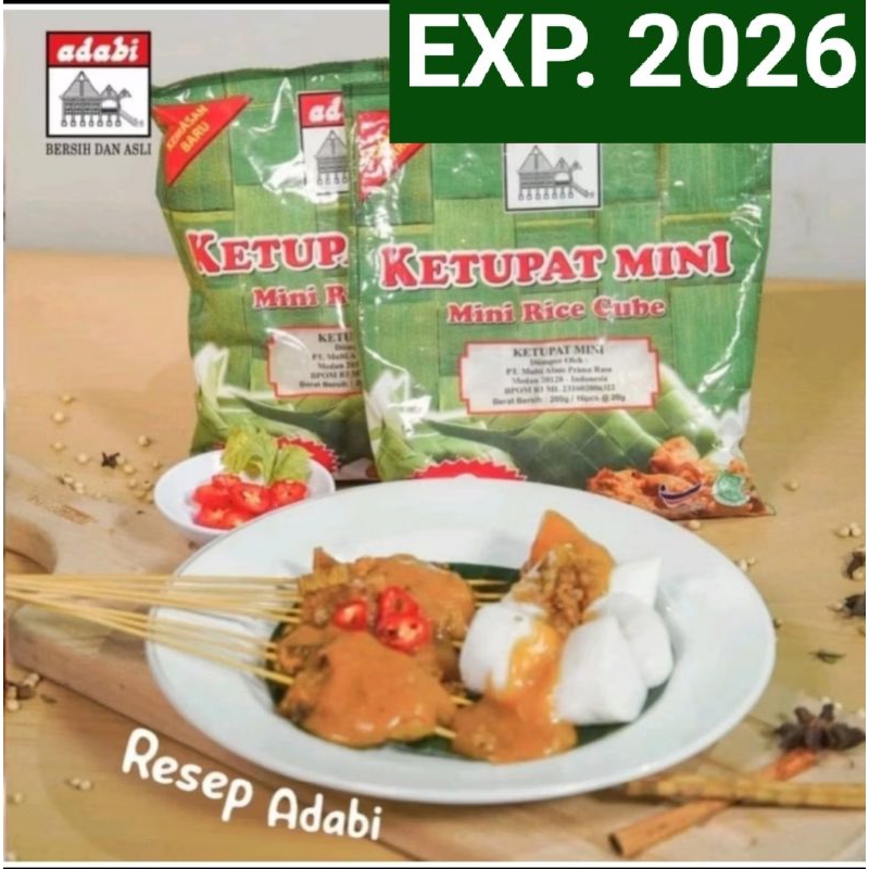 

KETUPAT MINI INSTANT ADABI LONTONG bubur beras PRAKTIS
