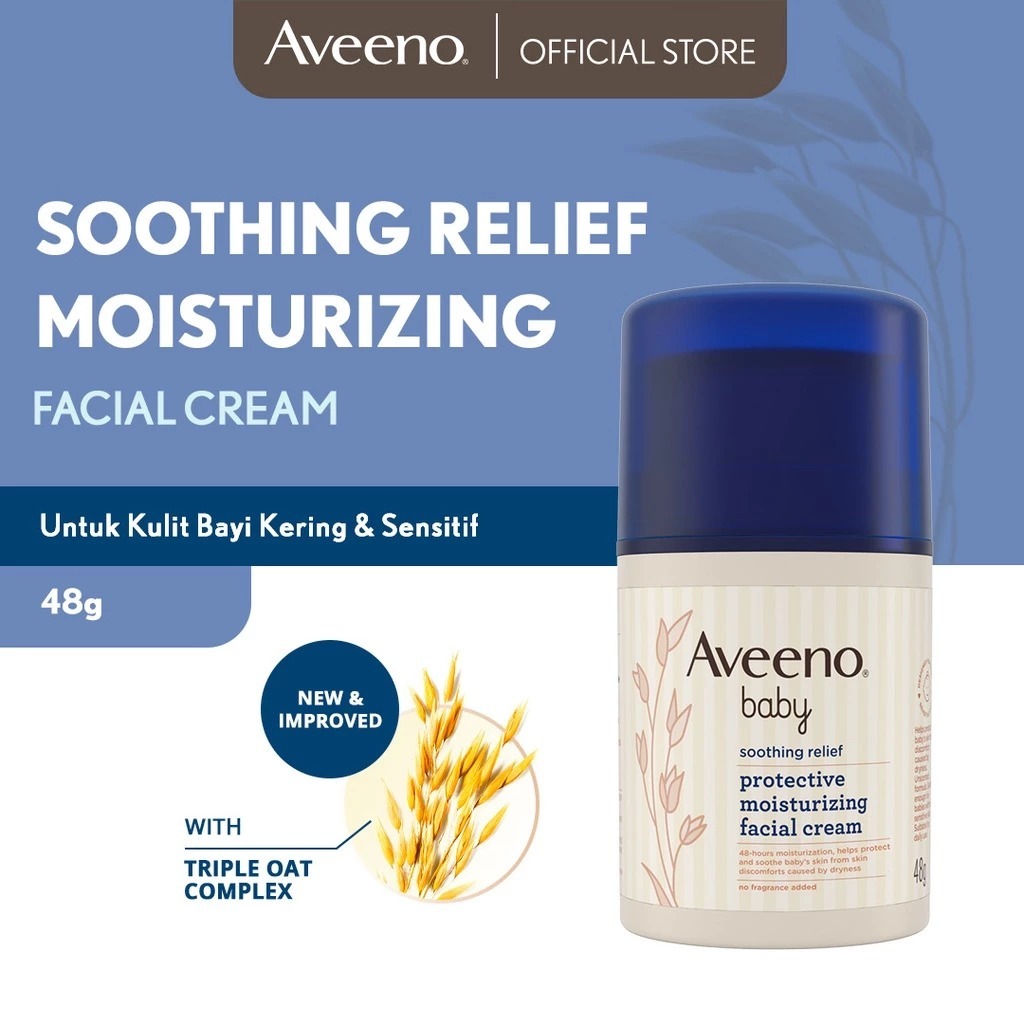 Aveeno Baby Soothing Relief Moisturizing Facial Cream 48g - Lotion Bayi/Cream Bayi/Cream Wajah Bayi/