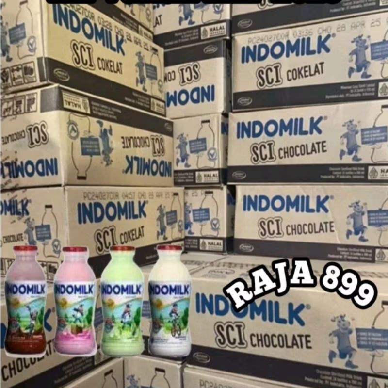 

INDOMILK SUSU UHT BOTOL DUS | KARTON ISI 24 PCS X 190ML | SUSU INDOMILK BOTOL 190ML