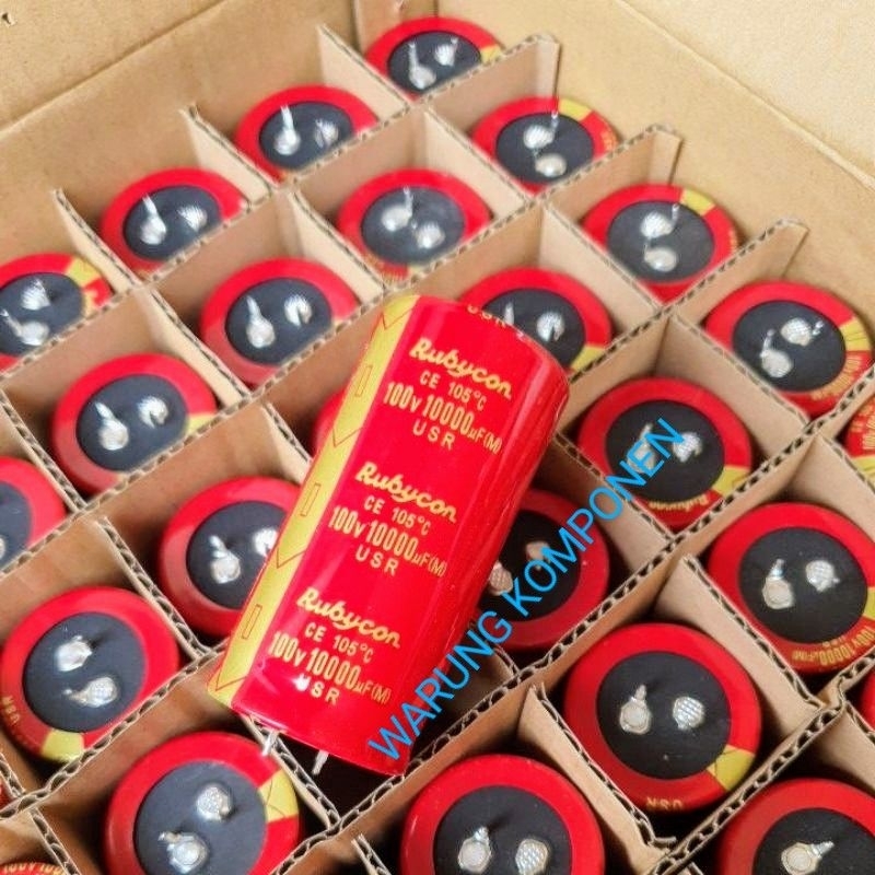 ELCO RUBYCON RED USR MERAH 100V 10000UF ELCO RUBYCON USR .1BIJI