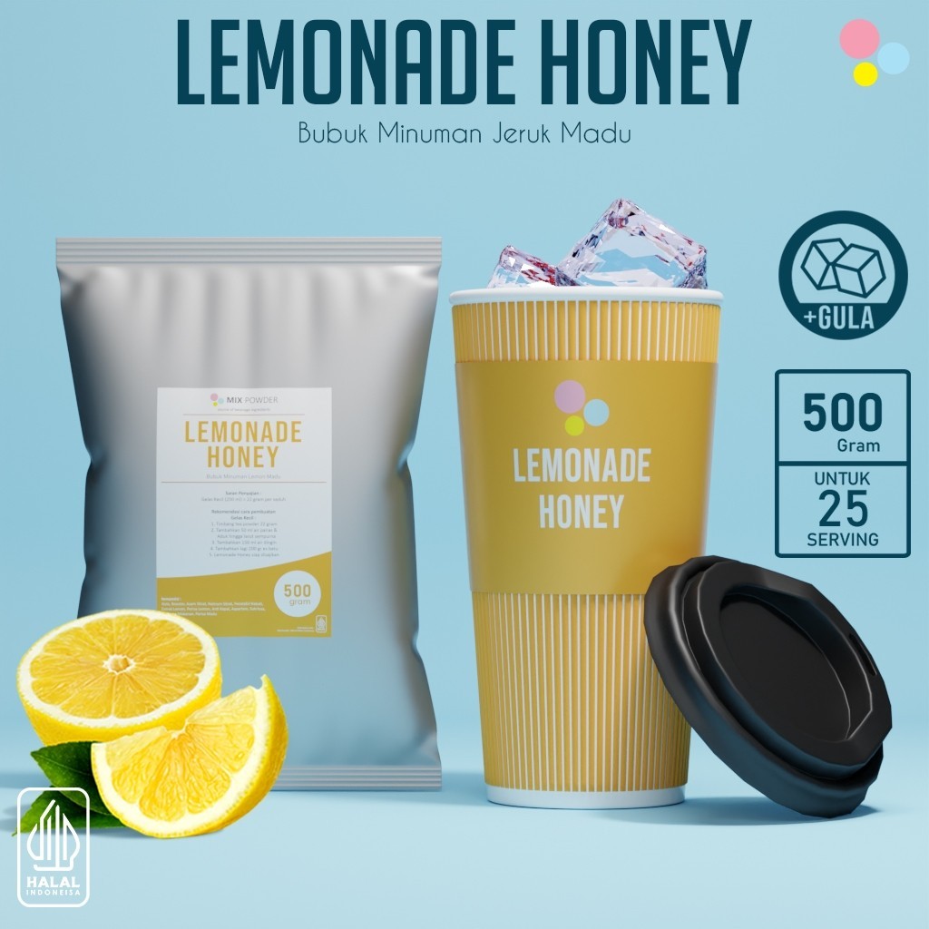 

Bubuk Minuman Lemon Madu 500 Gr Lemonade Honey Powder Drink 500 Gram