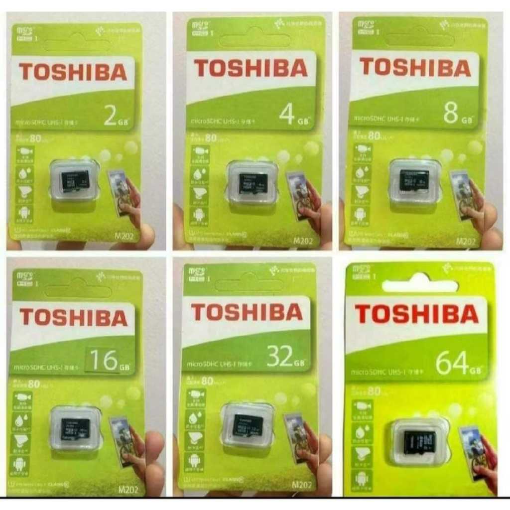 mmc toshiba class 10 / micro sd toshiba / memory toshiba (eceran)