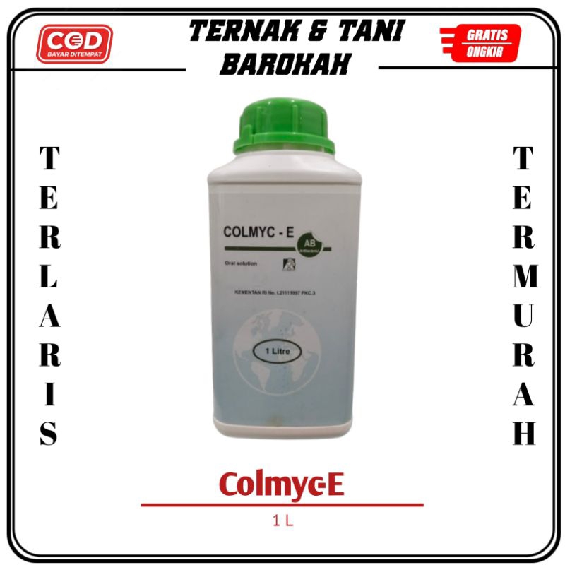 COLMYC E 1 LITER (ENROFLOXACIN 10% ORAL) OBAT AYAM SPECTRUM LUAS