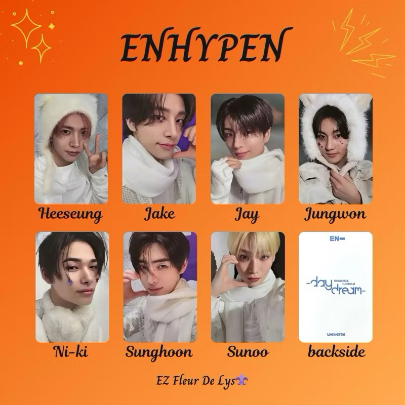 photocard replika pc unofficial En- Enhypen ROMANCE UNTOLD DayDream part2 HEESEUNG JAKE JAY JUNGWON 