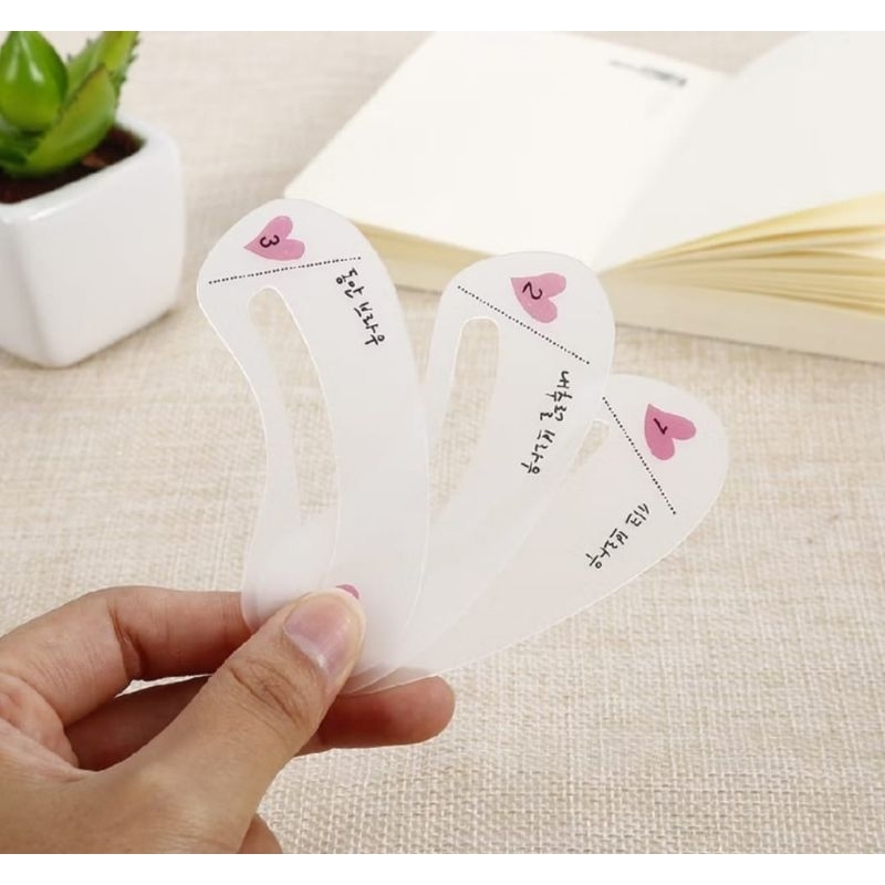 Cetakan Alis Set 3in1 Mini Eyebrow Make Up Murah Makassar Min 5