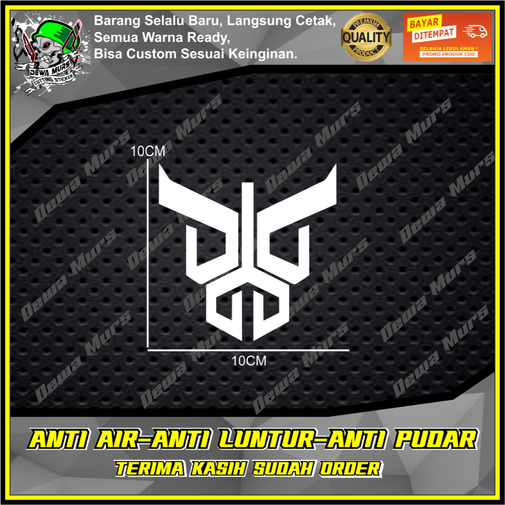 Cutting Sticker LOGO KAMEN RIDER KUUGA Sticker Cocok Buat Motor Dan Mobil