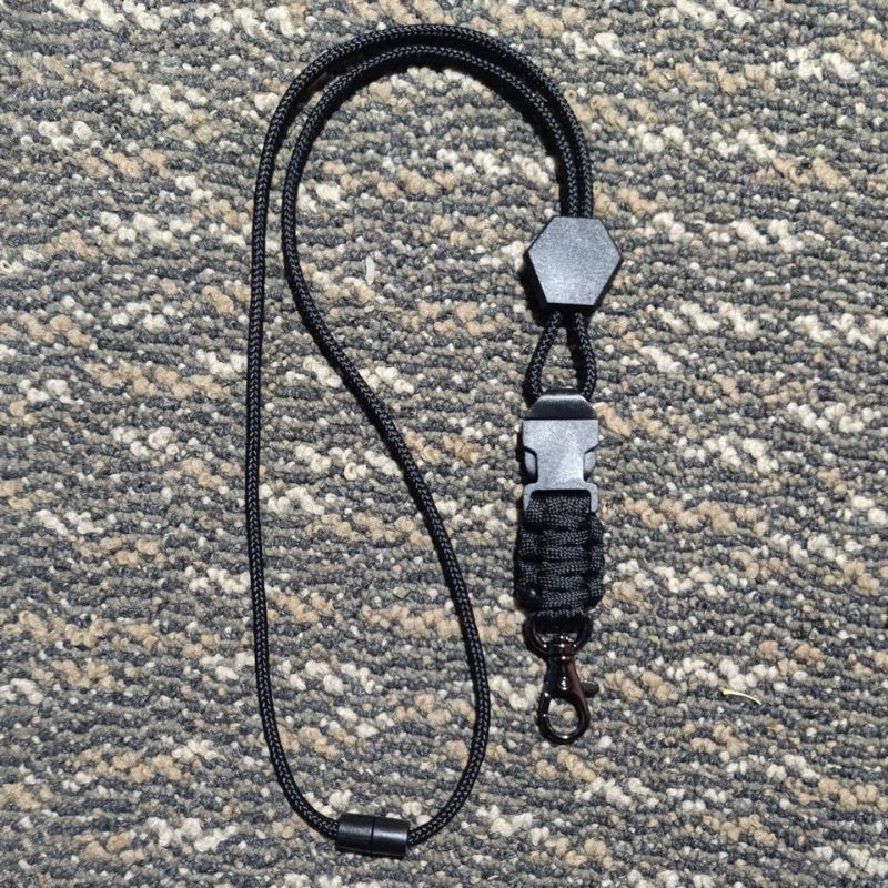 

lanyard id hitam polos