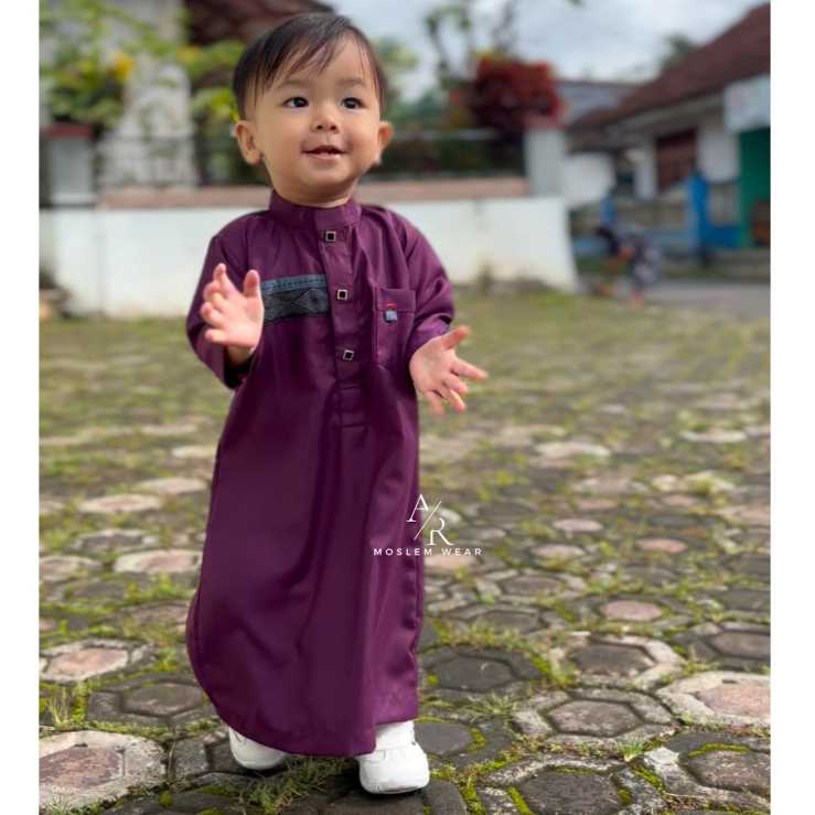 Alkavkaz Jubah Gamis Anak Laki Premium Lengan/ Koko / baju anak / jubah / Jubah Anak