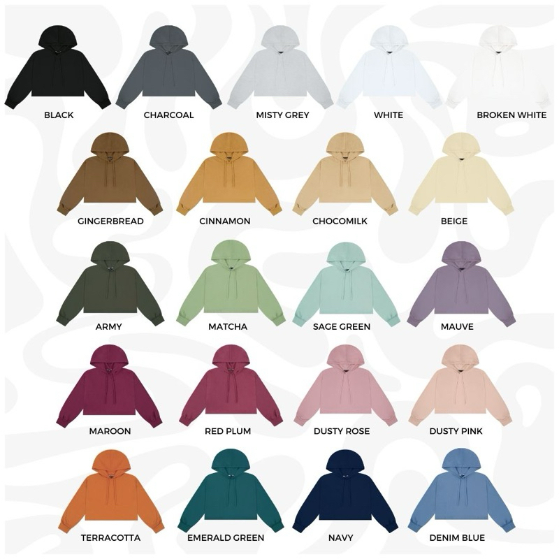 FREEPRODUK ASLI KEEN IDD Thin Hoodie Crop Tee Material Premium Cotton Combed 24s **