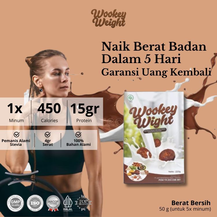 

Wookey Weight Susu Penambah Berat Badan Rasa Coklat Chocolate