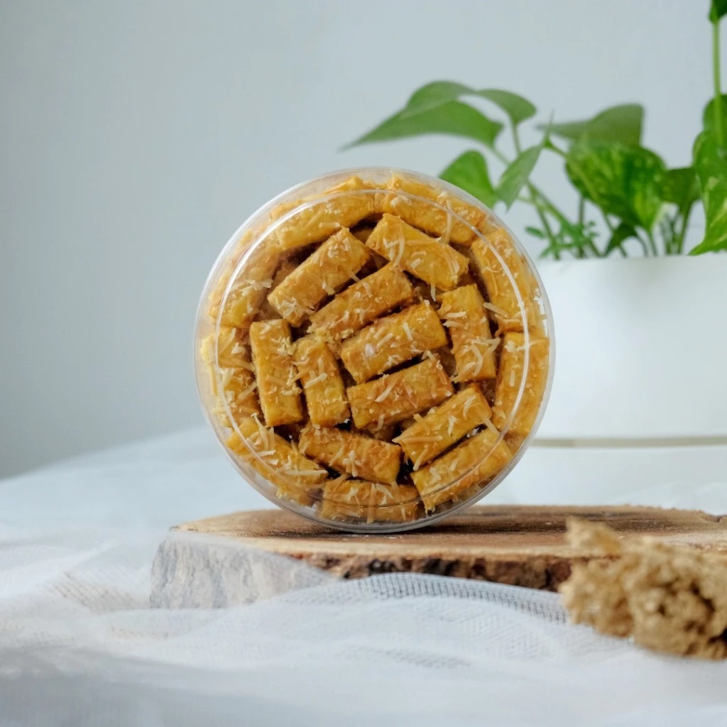 

TERLARIS COD! Kue Kering Kastengel keju edam 500 gram (1/2 kg toples Murah) Home Made keju cookies