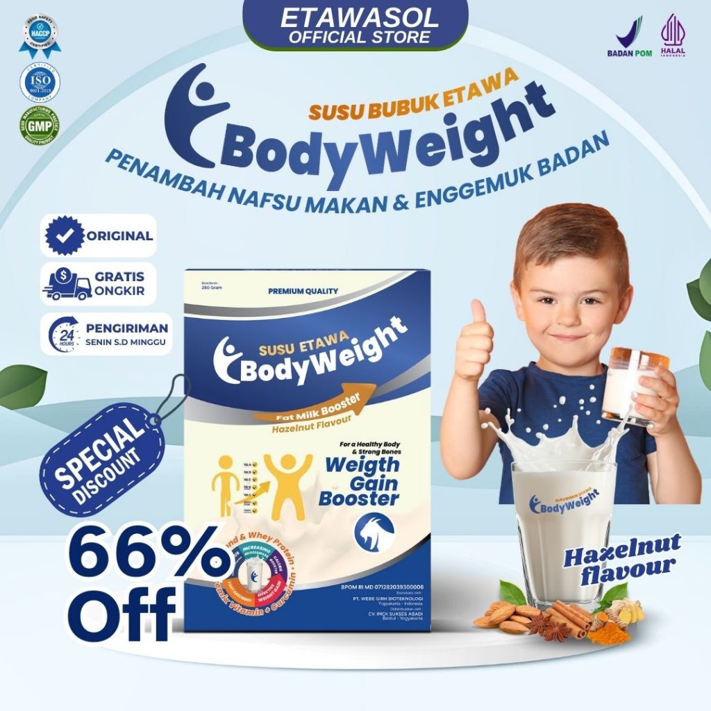 

Susu Kambing Etawa Penggemuk Badan Terbaik BodyWeight Susu Etawa untuk Penambah Berat Badan Paket 1 Box