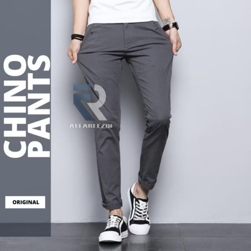 ALFAREEZQI - Celana Panjang Chinos Chino Pria Premium Quality
