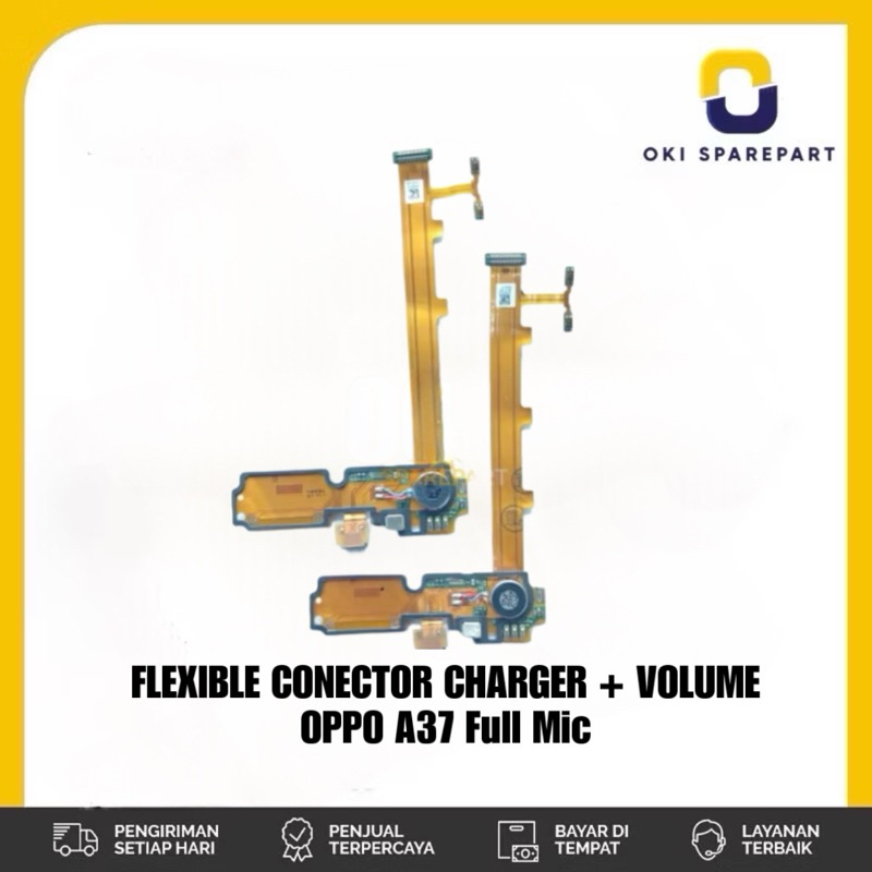 FLEXIBLE CONECTOR CHARGER + VOLUME OPPO A37