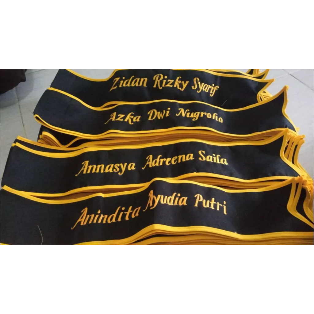 SELEMPANG WISUDA ANAK PAUD TK SD SELEMPANG ANAK FREE BORDIR NAMA