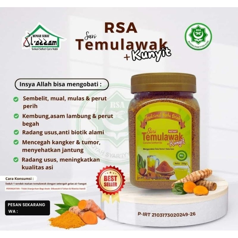 

( PROMO TERBATAS ) TEMULAWAK - KUNYIT GULA AREN BIDARA - OBAT LAMBUNG