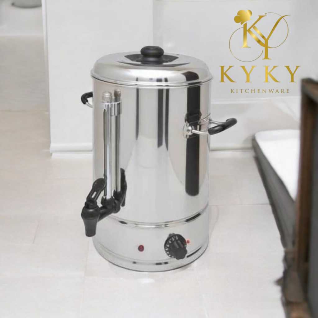 Electric Kettle Water Boiler - Mesin Rebus Pemanas Air Teko Listrik 10 Liter HORECA Stainless