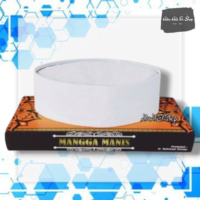 Peci Kopiah Songkok Nasional Putih Polos Tinggi 7Cm 8Cm 9Cm 10Cm | Peci Putih Beludru Halus Tebal