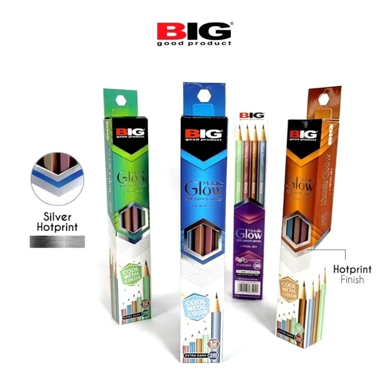 

BIG Glow Metallic Pencil Series 2B 1 BOX (12 PCS)
