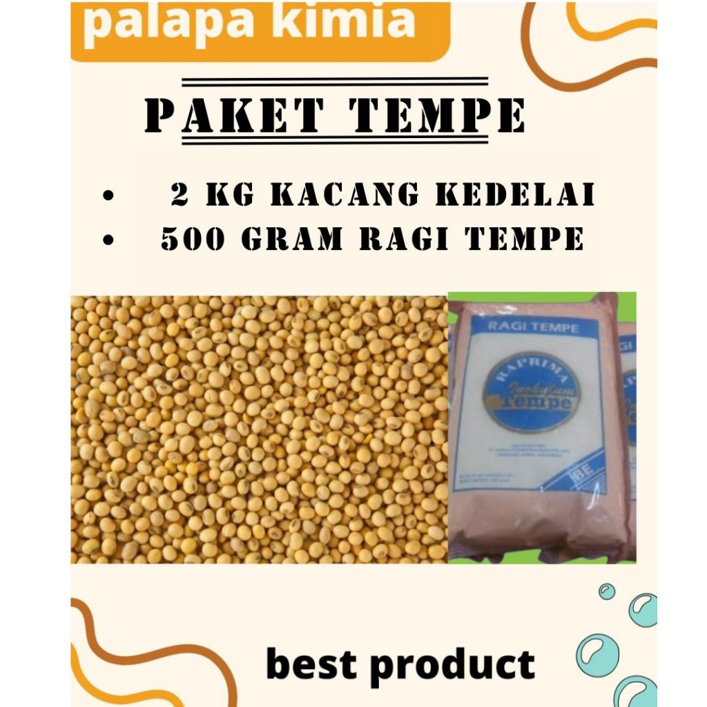 

PAKET TEMPE 2 KG KACANG KEDELAI DAN 500 GRAM RAGI TEMPE RAPRIMA