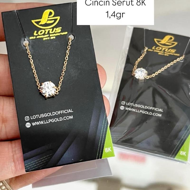 Cincin Emas Serut 8K