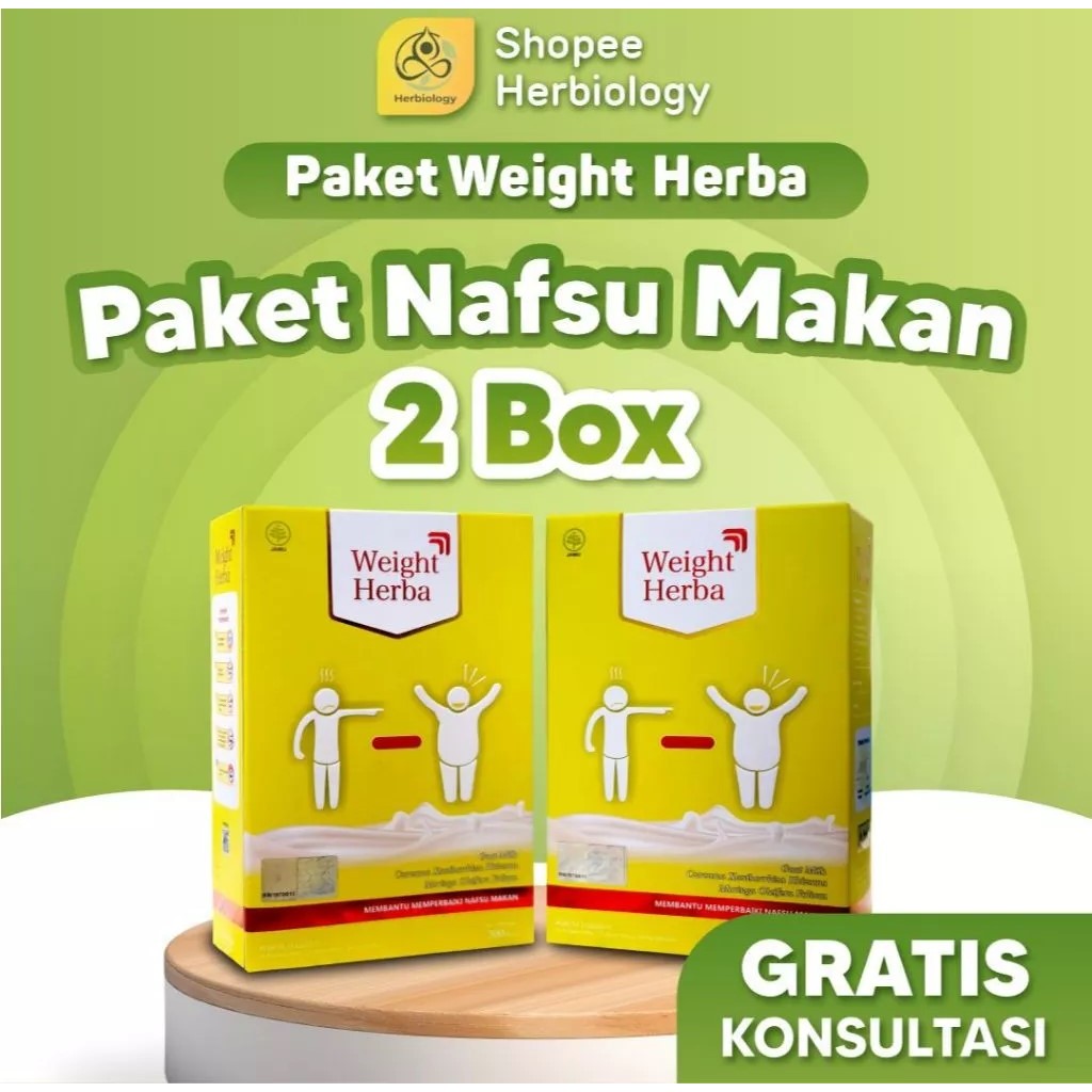 

Paket 2 Box Weight Herba Susu Kambing Tingkatkan Nafsu Makan & Penggemuk Badan Alami Isi 200gr