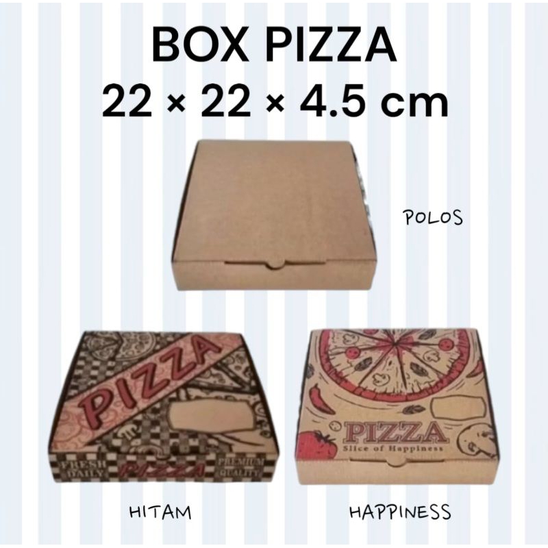 

(MIN ORDER 25 PCS) DUS PIZZA 22x22x4.5 / BOX PIZZA / KARDUS PIZZA