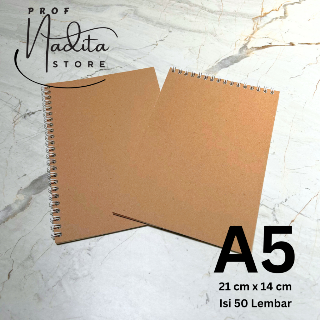 

Notebook Ring Coklat Craftpaper A5