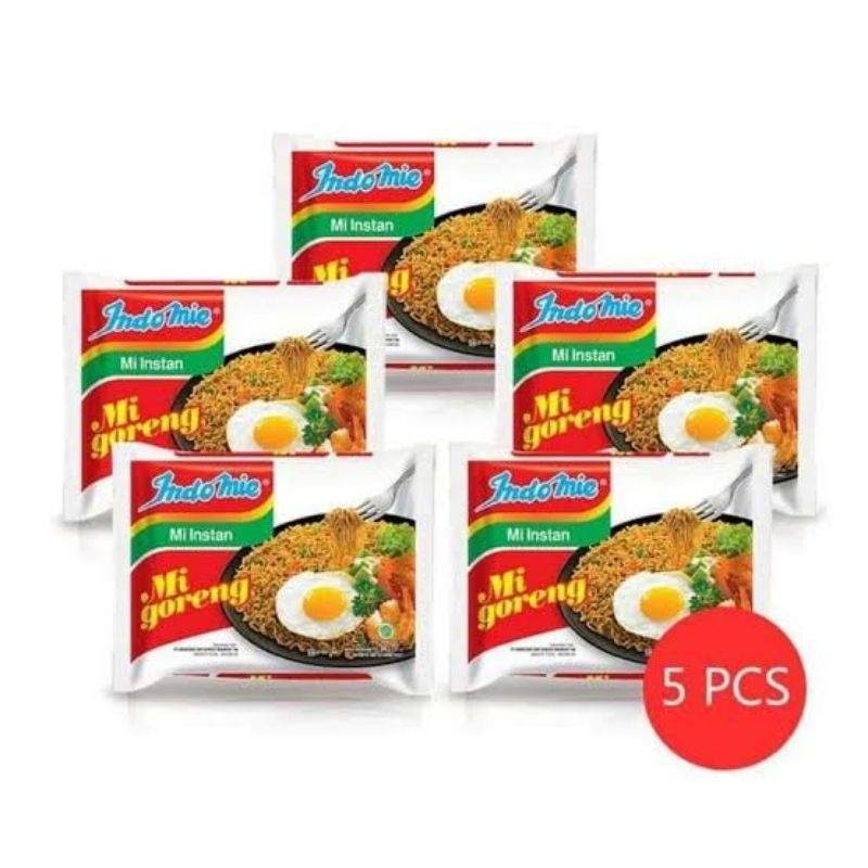 

♡ Paket Hemat Indomie Goreng 5 Pcs ☆ Lezat & Kenyal ♤