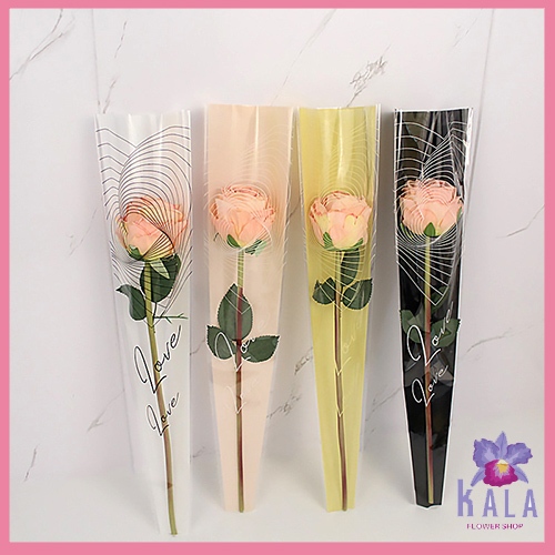 

Plastik Untuk Bunga Single Flower Rose Packing Selves SF09