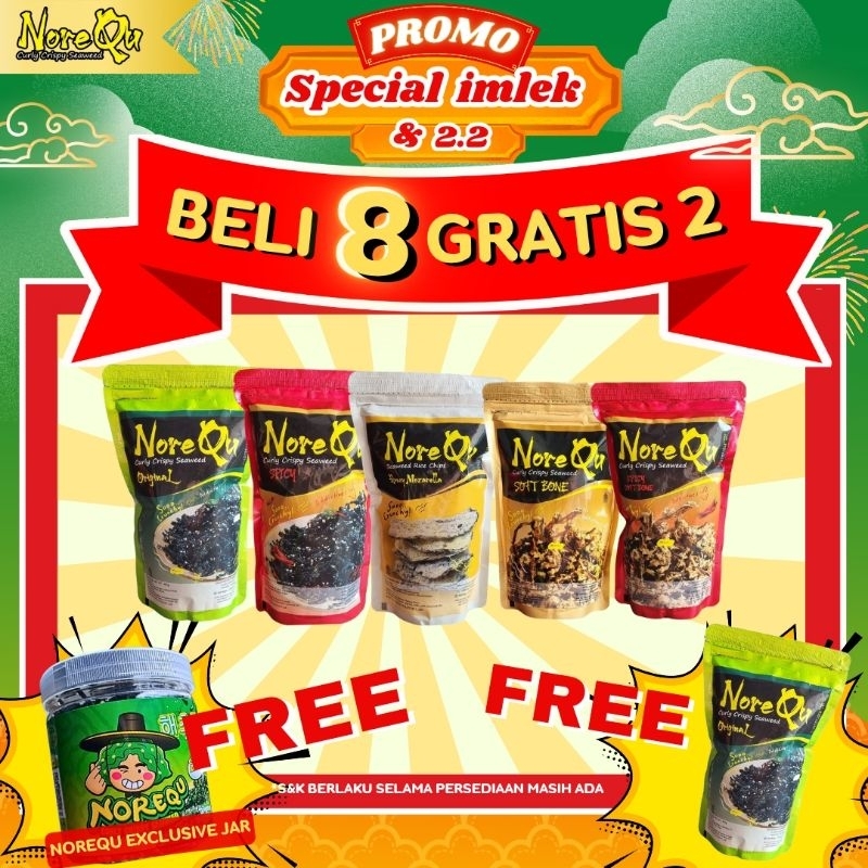 

NoreQu Crispy Seaweed-BUNDLING+BONUS