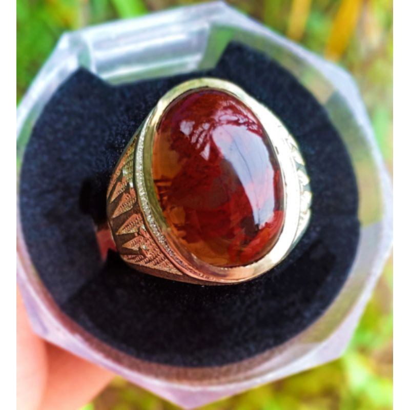 Batu akik/batu akik lumut suliki/batu akik lumut suliki merah